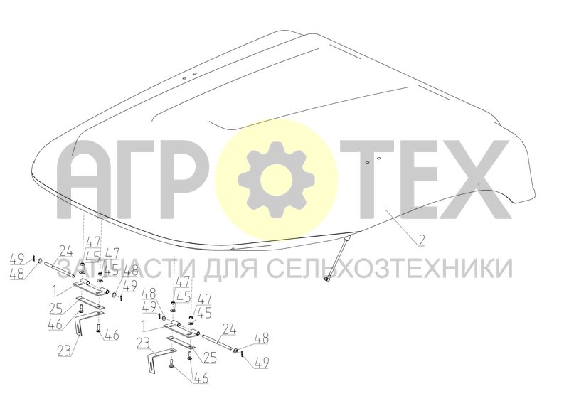Чертеж Крыша (VECTOR-410.06.04.000Ф)